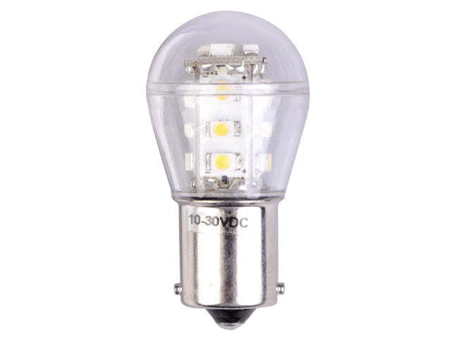 NauticPro.dk | Talamex, S-LED 15 10-30V BA15S, 1 stk, LED-pære BA15D/BA15S/BA9S