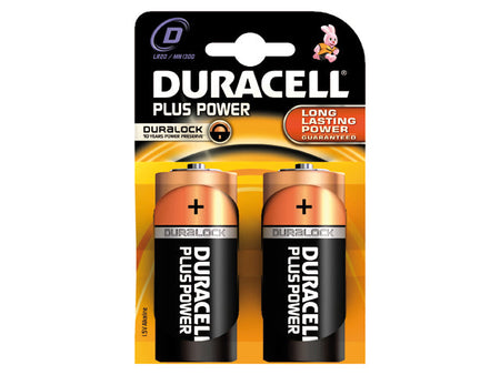 NauticPro.dk | Duracell, Plus MN1300, D, Alkaliske Batterier, 2-Pak