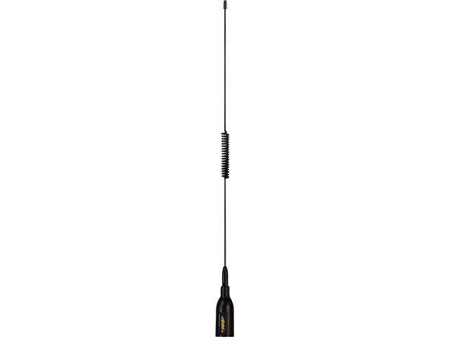 NauticPro.dk | Glomex, Supergain VHF Antenne 530mm, 1 stk, 3 dB gain, sort coatet stål, inkl. 6m RG58C/U koaksialkabel, justerbart dæksmonteringsbeslag, frekvens 156/162 MHz, impedans 5