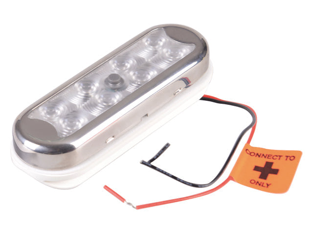 NauticPro.dk | Talamex, Bimini LED lysrør med afbryder, 12-24V, 0,15A, 220Lux, IP67, 104mm x 35mm x 14mm