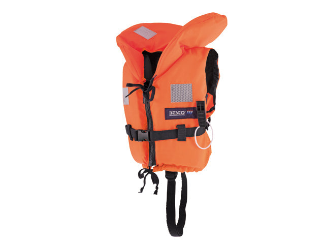 NauticPro.dk | Besto, Econ, Orange baby redningsvest, 100N, 5-15kg, ISO EN 20471, Reflekterende, Nexus-lukning, ISO 12402-4