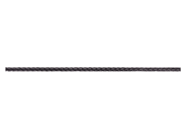 Talamex, Dyneema Pro Flettet Line, Sort, 12-fold, Per Meter, 1% Stræk – Størrelse: 5mm