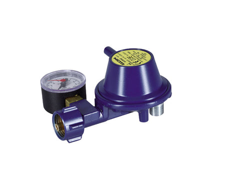 NauticPro.dk | Talamex, Gasregulator 0,8 KG/T 30 MBAR, Marin, Korrosionsbestandig DIN EN 12864 Annex M, Til gasinstallationer DIN EN ISO 10239, 1/4" venstre udvendig, 90° vinklet