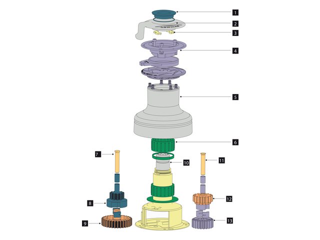 NauticPro.dk | Lewmar, 65 EVO topdæksel & O-rings-sæt, 48500065 (1 stk)