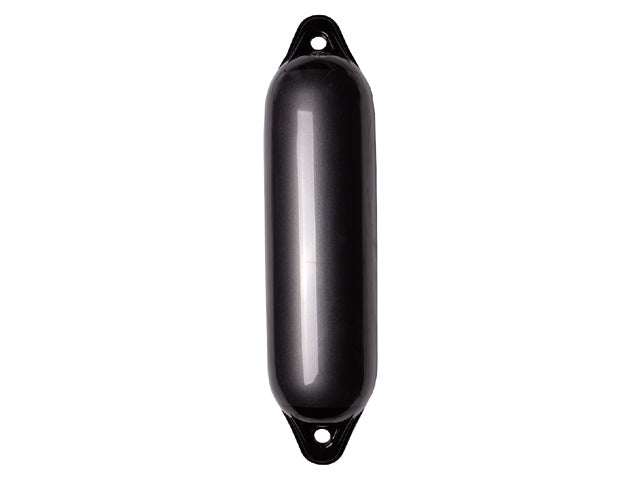 NauticPro.dk | Talamex, Heavy Duty Fender Antracit 1, 13x54 cm, Sort Hoved, Let Oppustelig, 1 stk