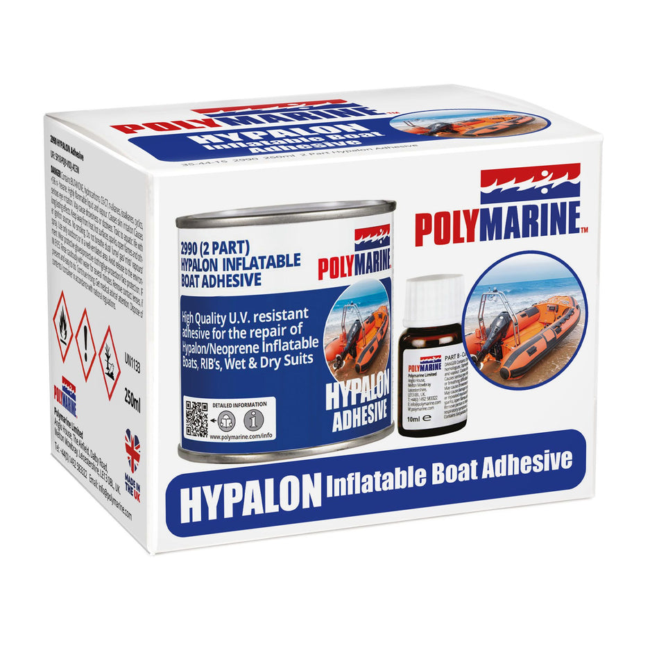 Polymarine, 2-komponent lim til Hypalon, 250 ml (354415)